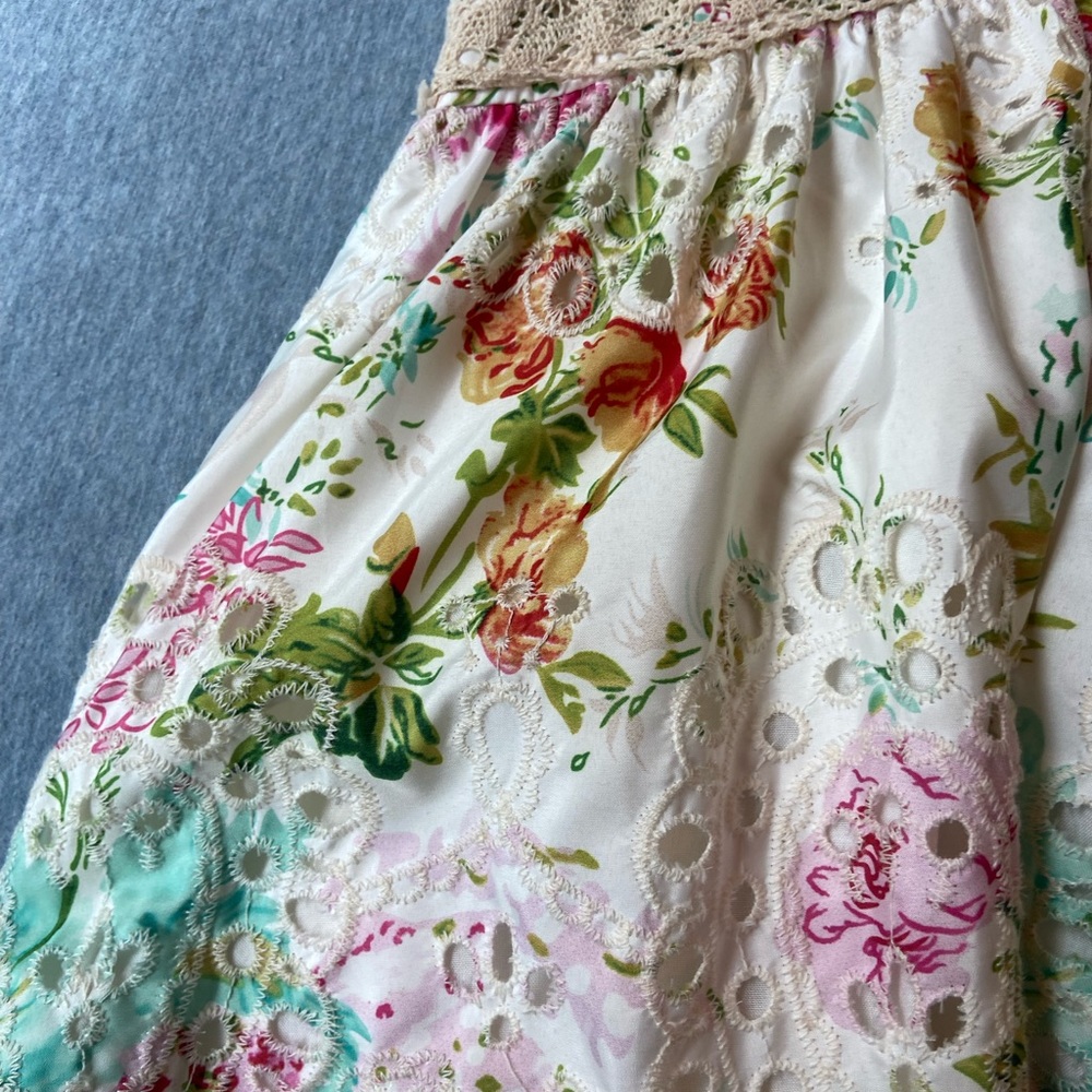 Just Me tropical floral lace midi dress - Picture 4 of 5